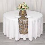 Enhance Your Event Decor with the Black Gold Sequins Table Runner