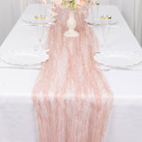 Elevate Your Event with the Dusty Rose Sheer Organza Table Runner